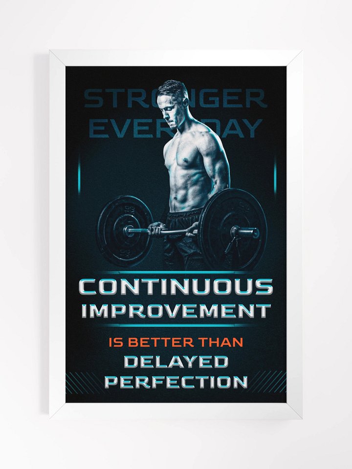 Fitness/Body building Framed Poster - Continuous Improvement product image (1)