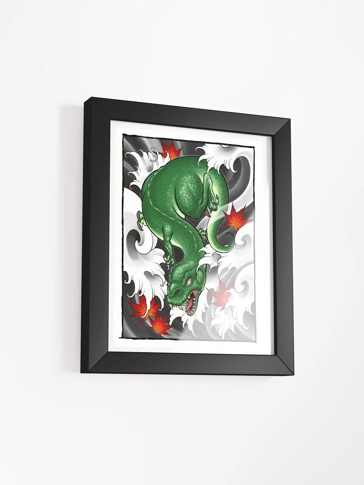 Velociraptor Waves Framed Print product image (2)