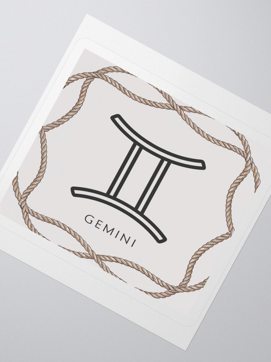 Gemini Zodiac Rope Sticker product image (5)
