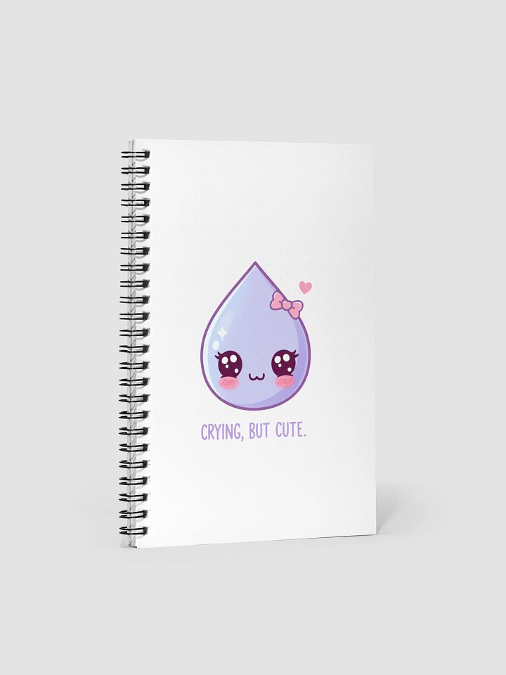 Crying, But Cute – Spiral Notebook product image (1)