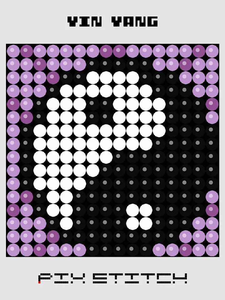 Yin Yang Pixel Art product image (1)