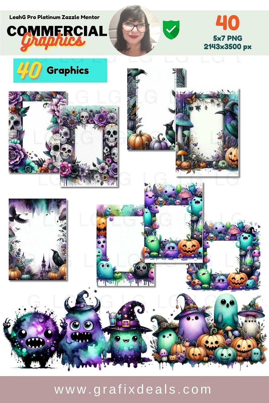 Ultimate Halloween 2024 Guide and graphics for Zazzle print-on-Demand Creators product image (5)