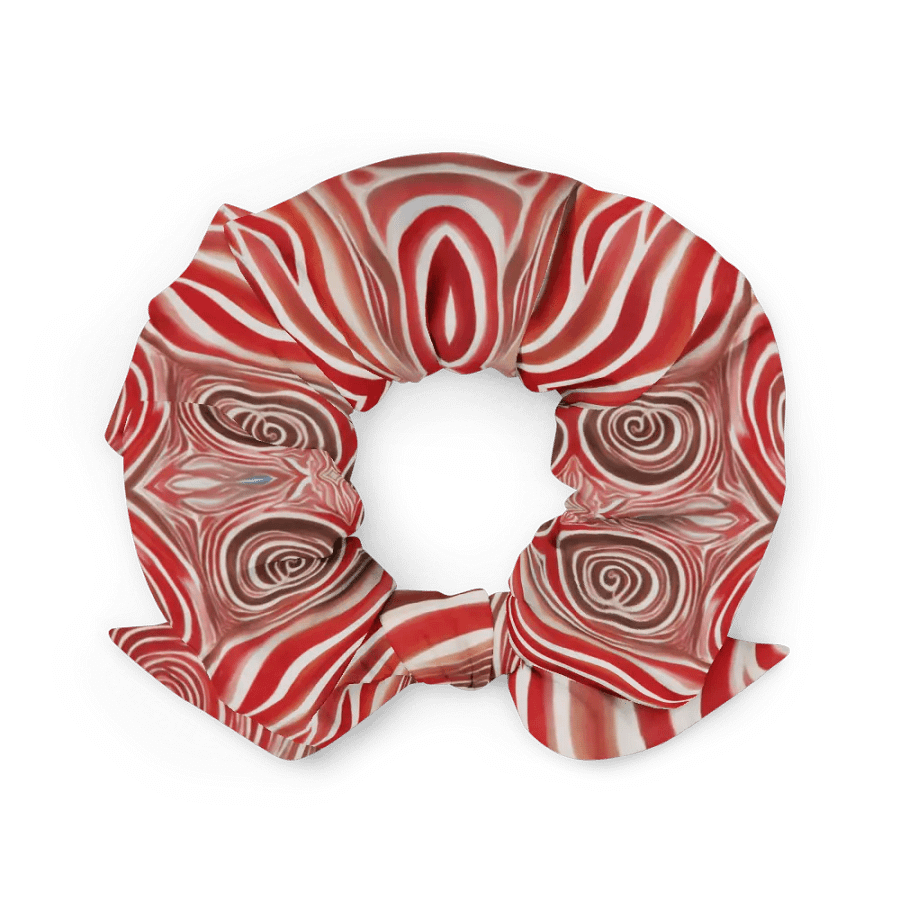 Funky Red Liquid Tie-Dye Explosion Scrunchie product image (3)