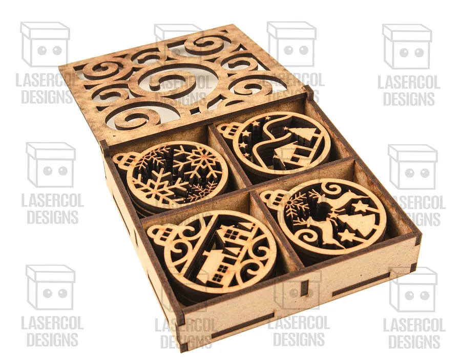 Large Ornaments Boxes - Laser Cut Files product image (4)