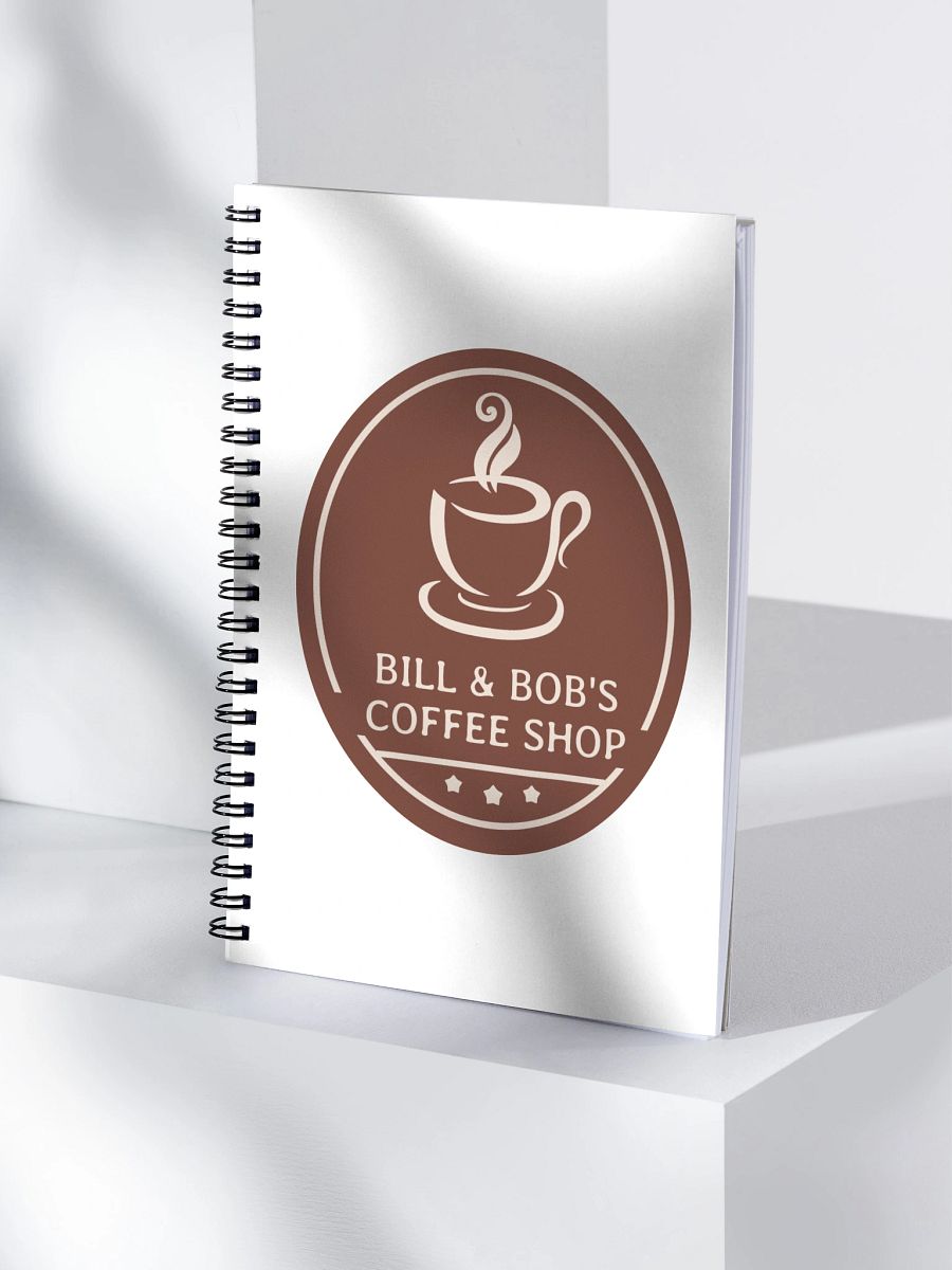 Bill & Bob's Coffee Shop Spiral Notebook product image (4)