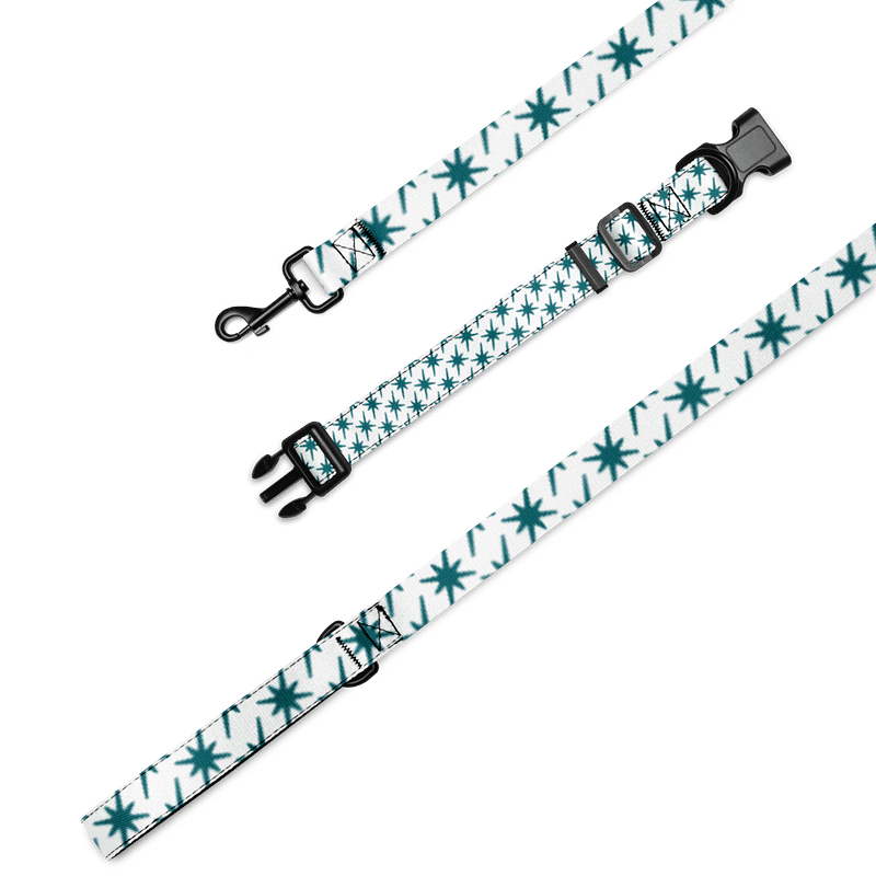 Dark Teal Starkle Leash & Collar