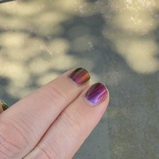 LAWFUL CHAOS - Purple Gold Red Green Multichrome Nail Polish product image (7)