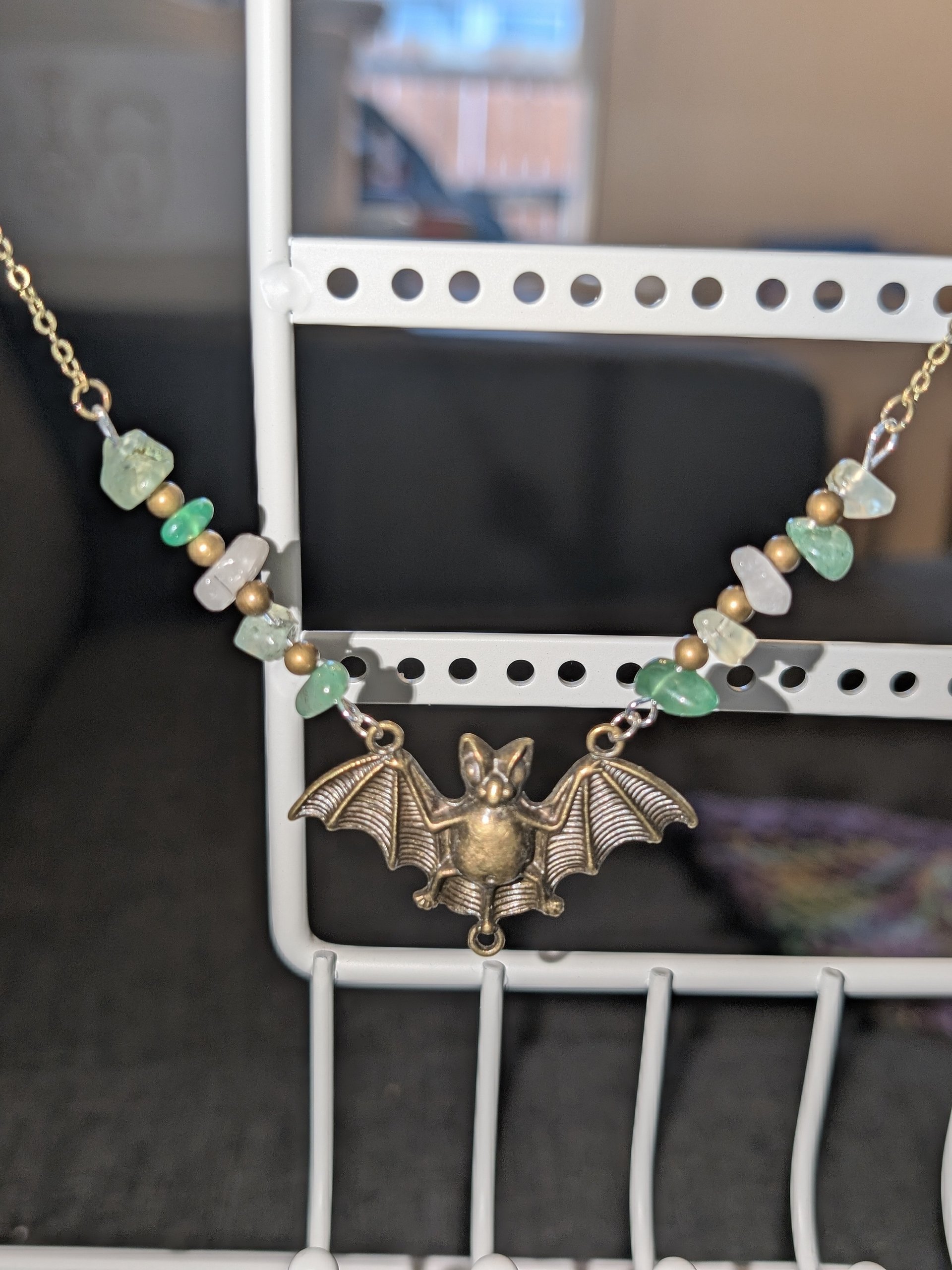 Crystal Necklace with Bronze Bat! product image (2)