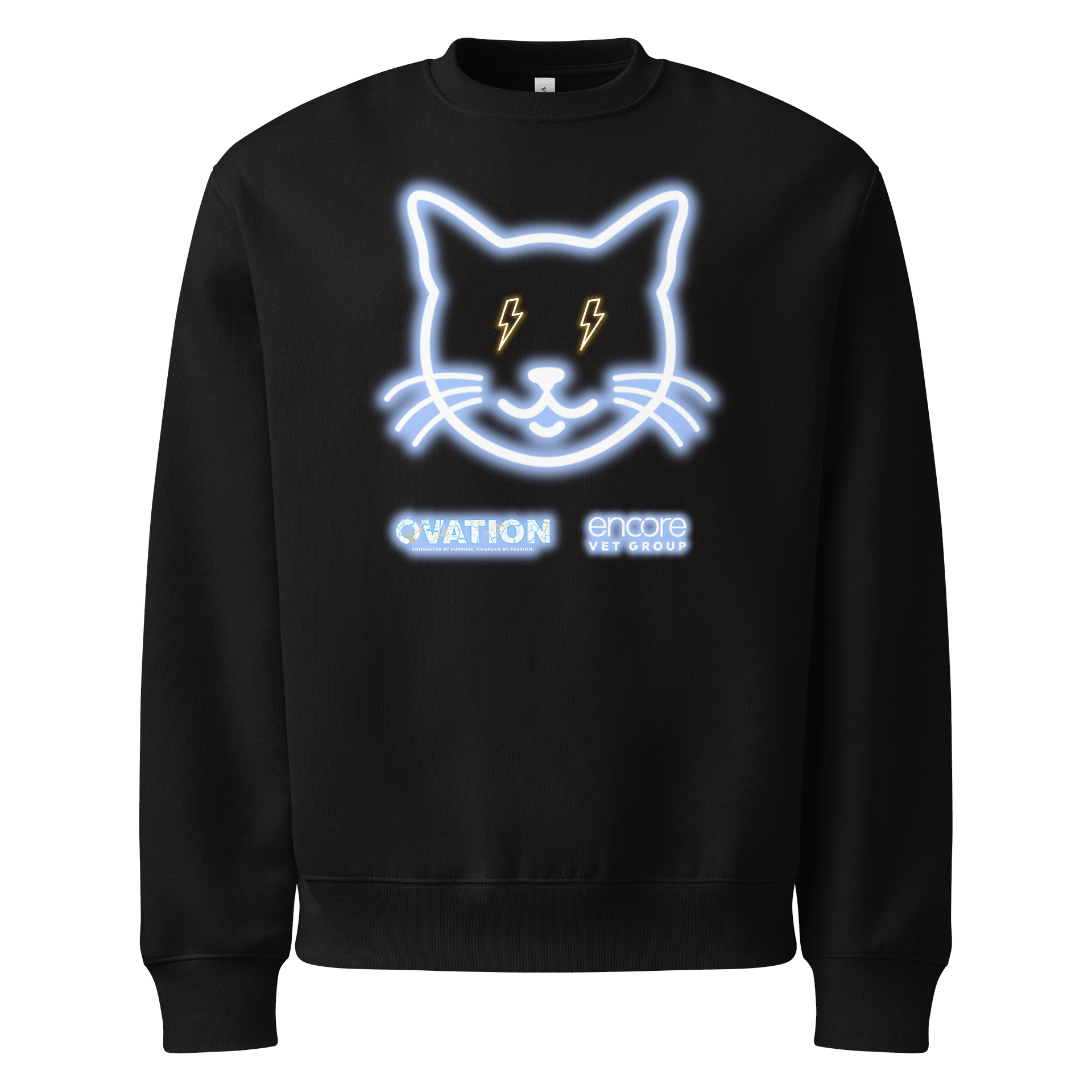 Ovation Electric Cat Oversized Heavyweight Bella+Canvas Sweatshirt product image (1)