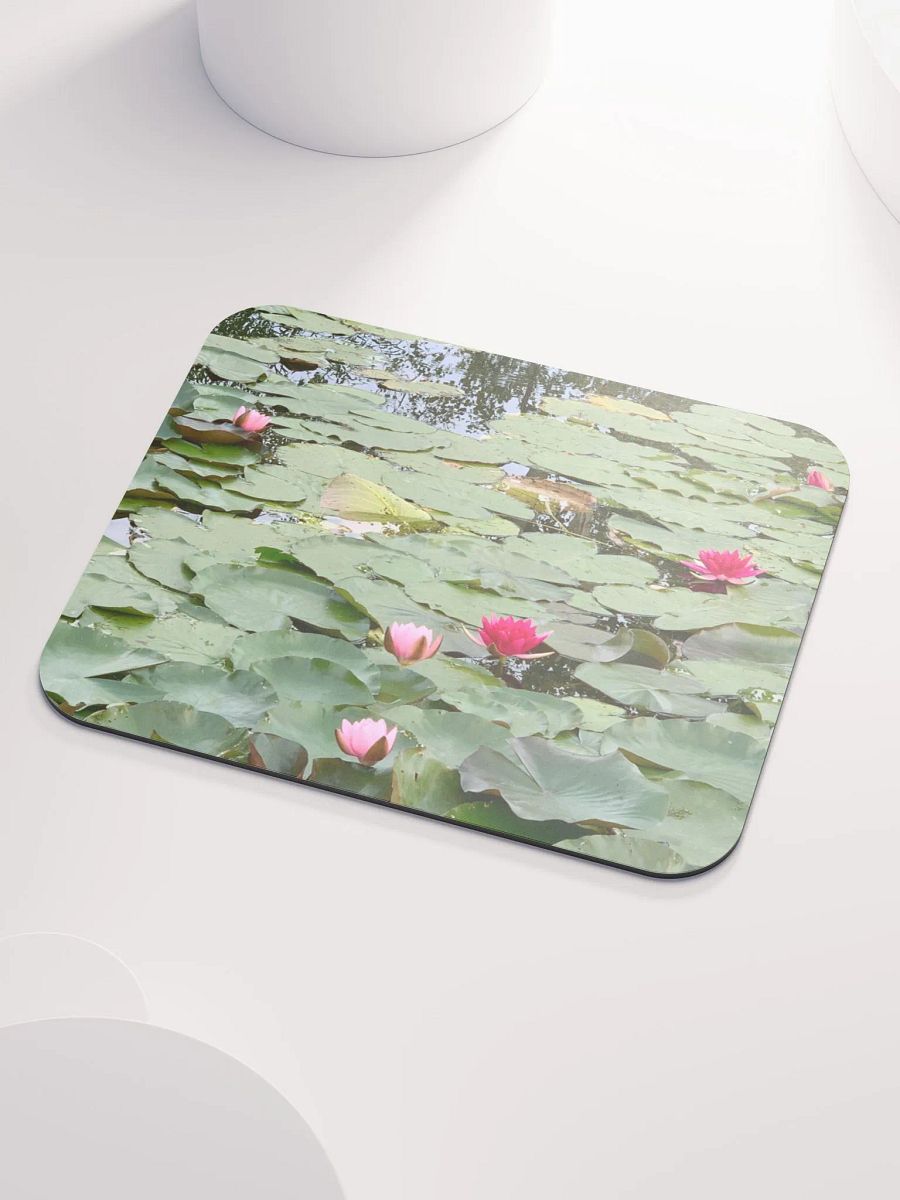 Pink Water Lilies in a Pond Tranquility Mouse Pad product image (6)