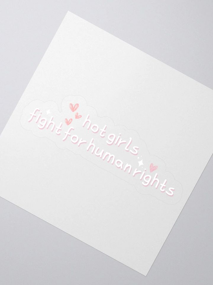 hot girls fight for human rights sticker product image (5)