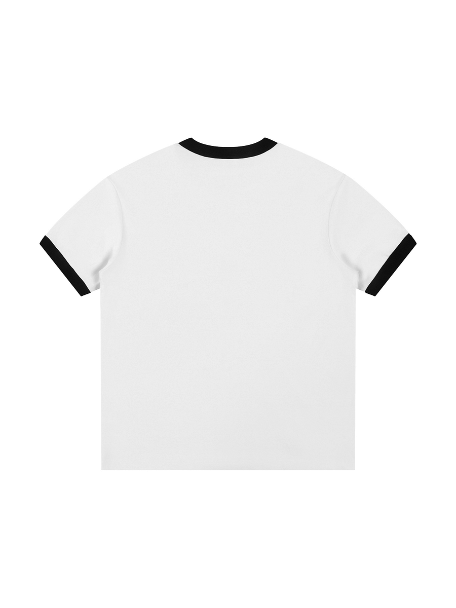 Contrast Edge Ribbed Crewneck T-Shirt product image (2)