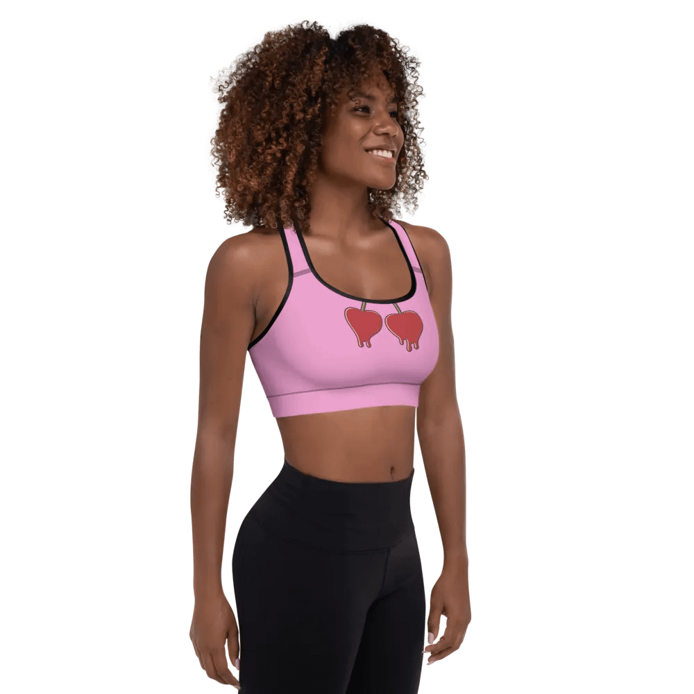 Dripping Cherries All-Over Sports Bra product image (9)