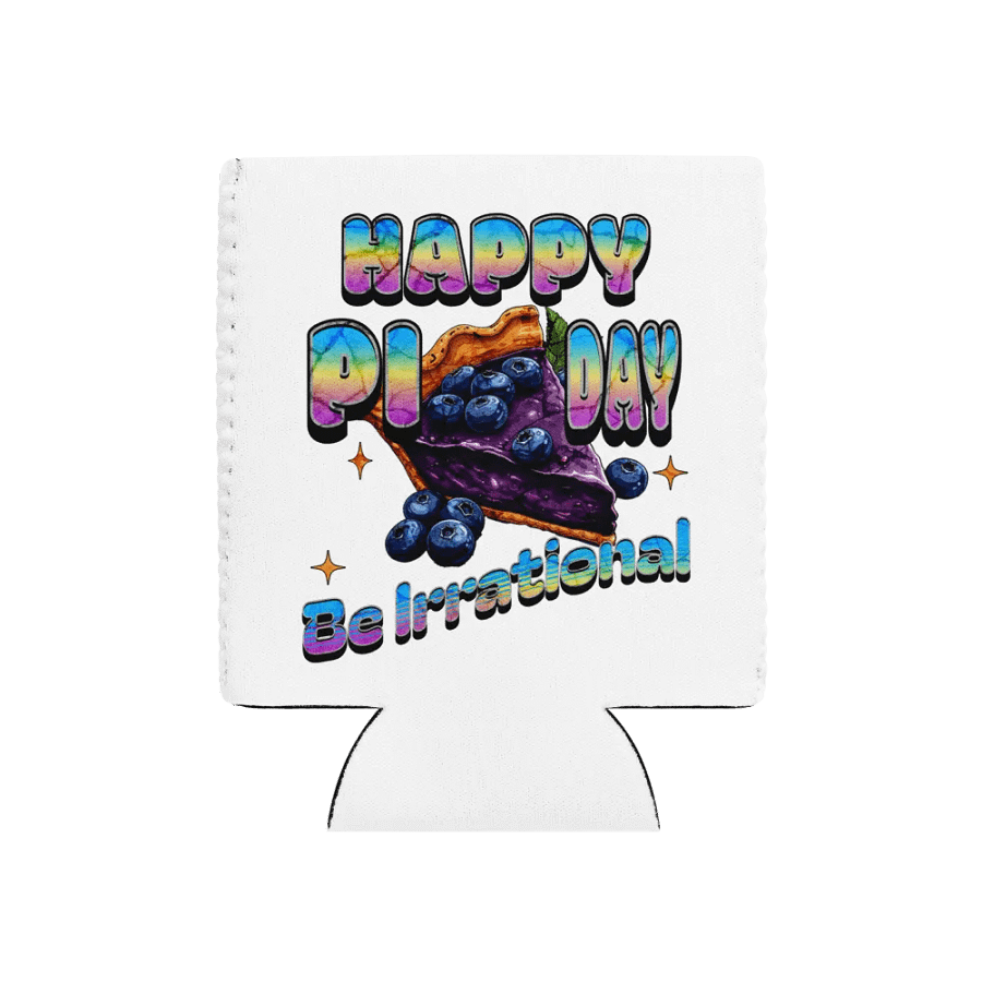 Happy Pi Day Be Irrational Colorful Can Cooler product image (1)