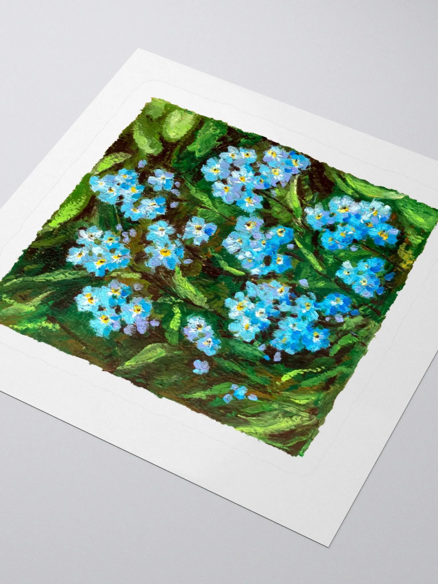 Forget-me-not botanical illustration sticker product image (4)