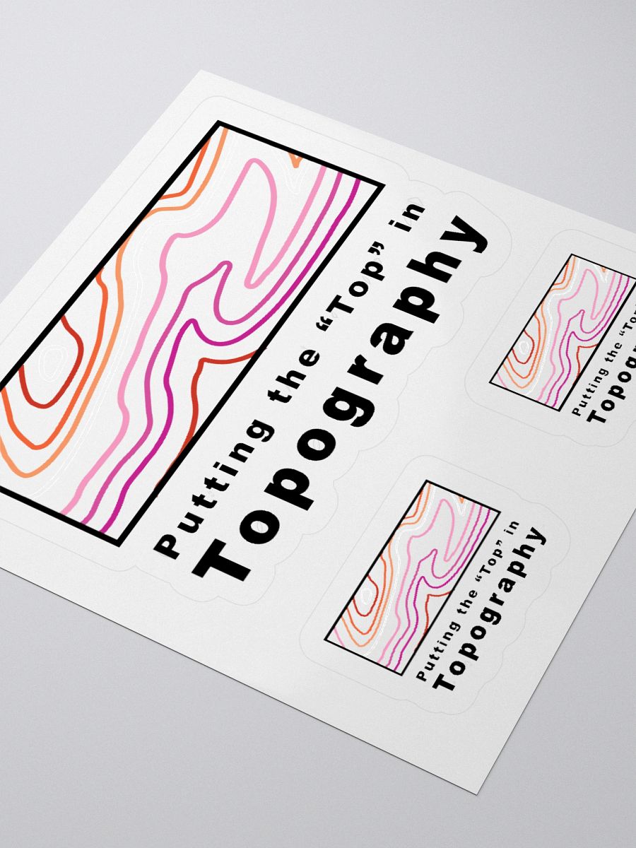 Top in Topography Lesbian Sticker product image (3)