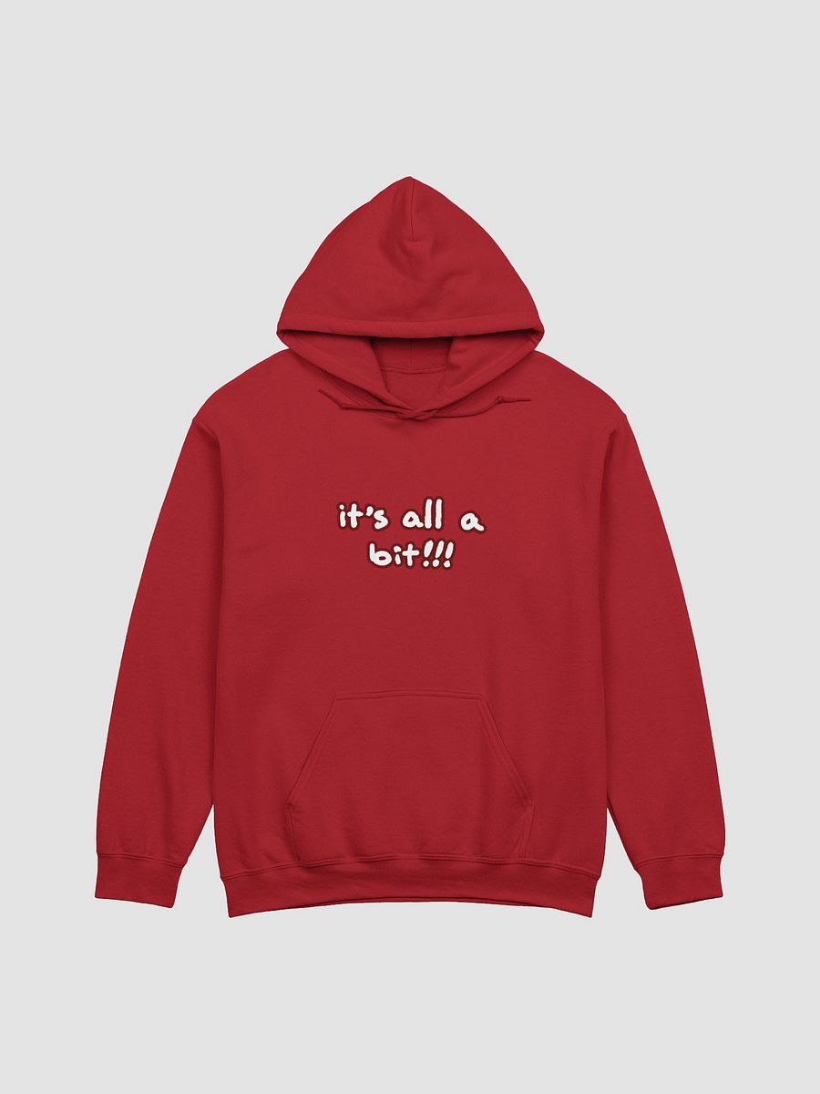 “It’s all a bit!!!” (lined design, #6D1616) classic hoodie product image (62)