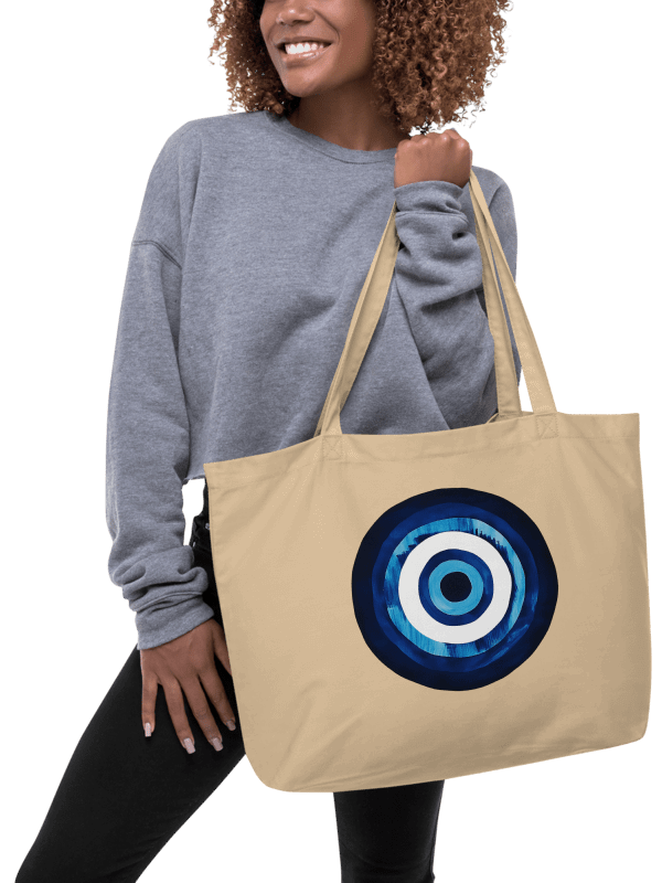 Blue Mati Organic Cotton Tote in Natural – Protection & Style in One product image (6)