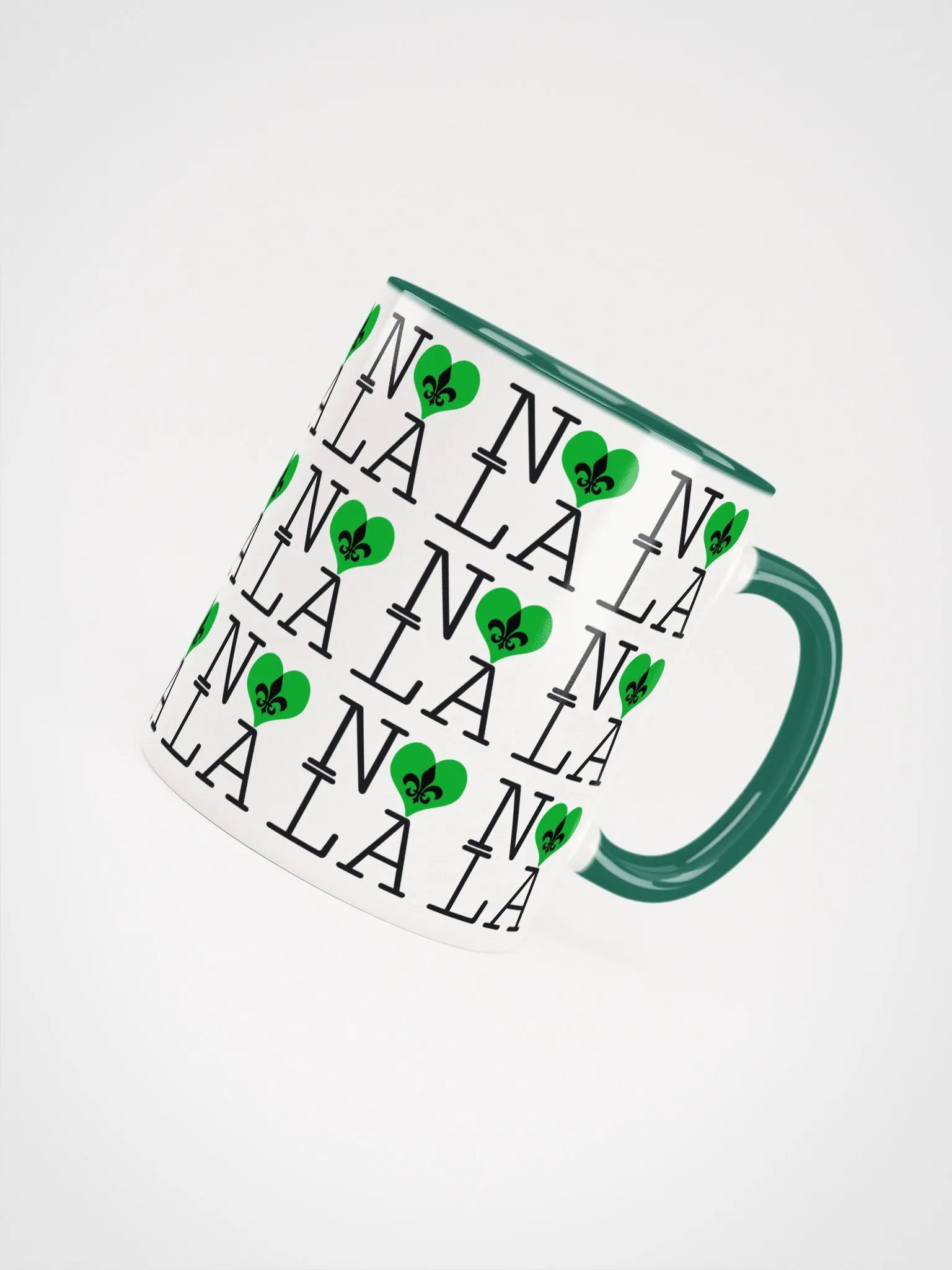 I LOVE NOLA **LEGACY COLOR MUG** (GREEN HEART FULL INFINITY) product image (4)