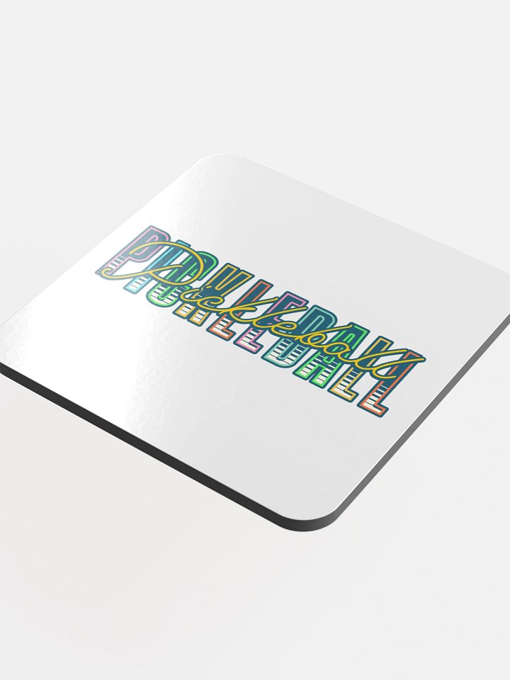 Pickleball Pickleball Vibrant Typography Coaster product image (1)