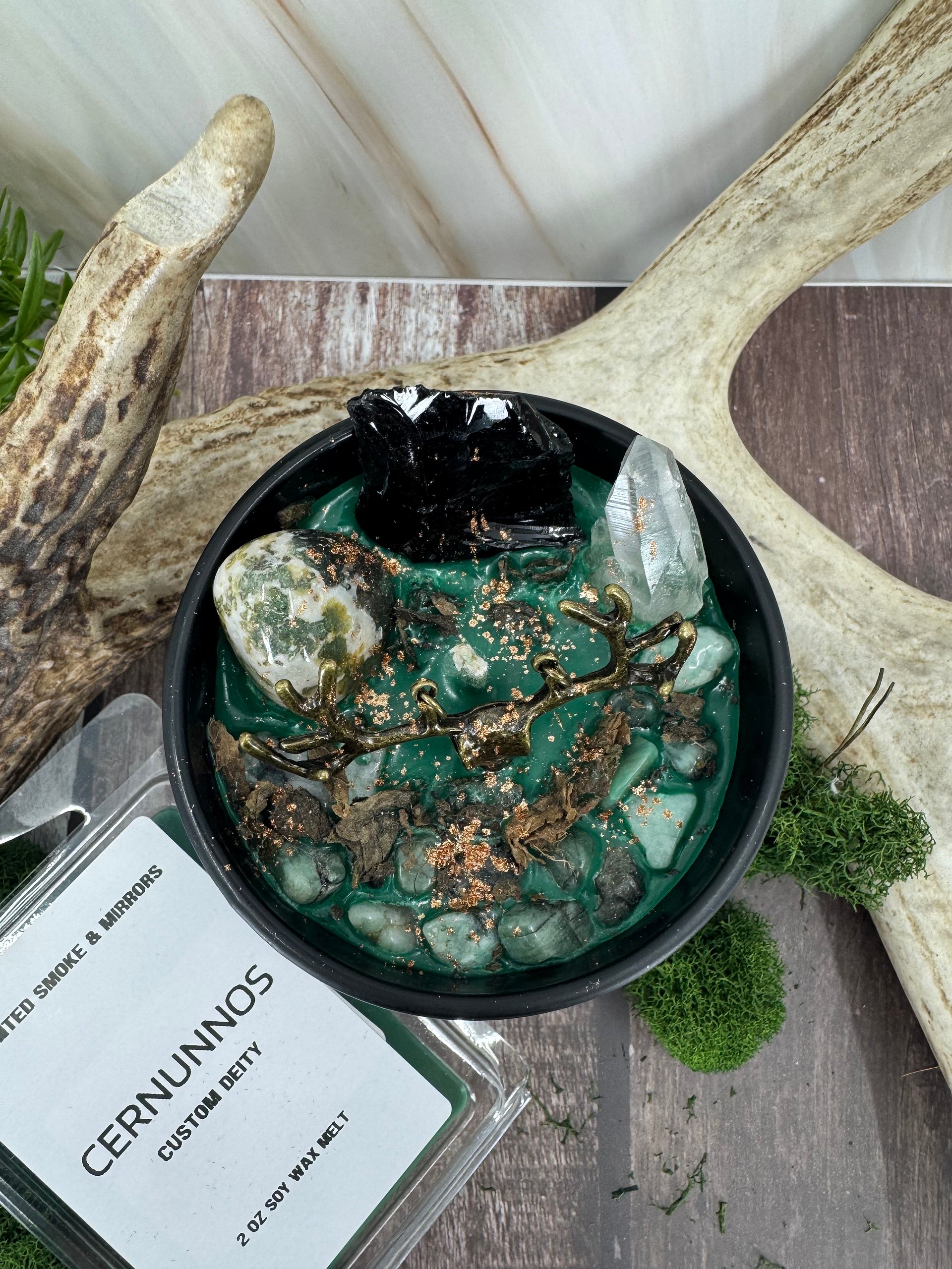 Cernunnos Crystal Deity Candle product image (2)