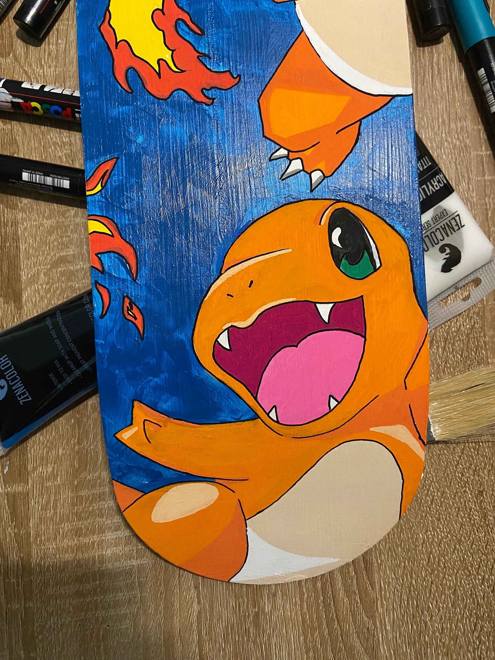 Planche skateboard décorative || Salmeche évolutions product image (4)