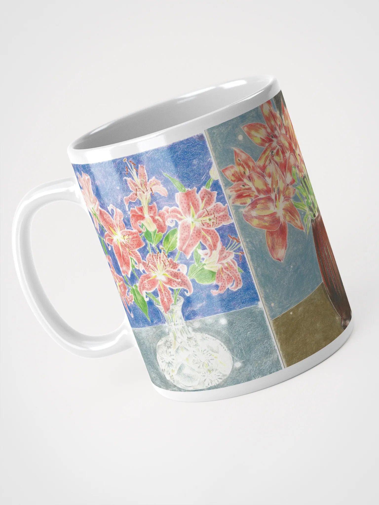 Flowers White Glossy Mug product image (6)