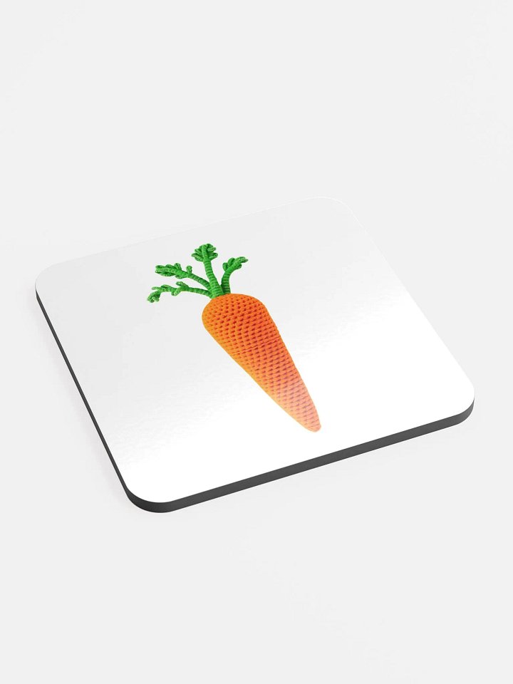 CozyAvocado Glossed Cork Coaster Carrot #1 product image (2)
