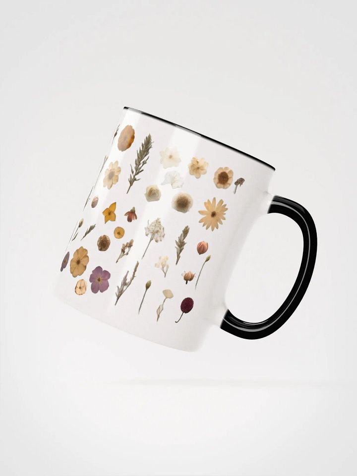 Personalized Pressed Flowers Coloured Mug product image (2)