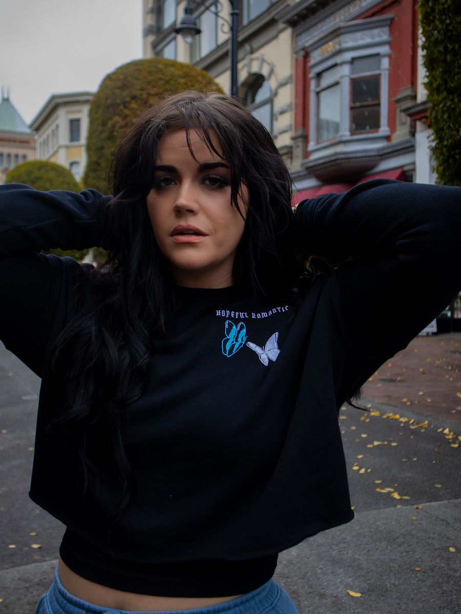 Hopeful Romantic Crop Sweatshirt product image (2)