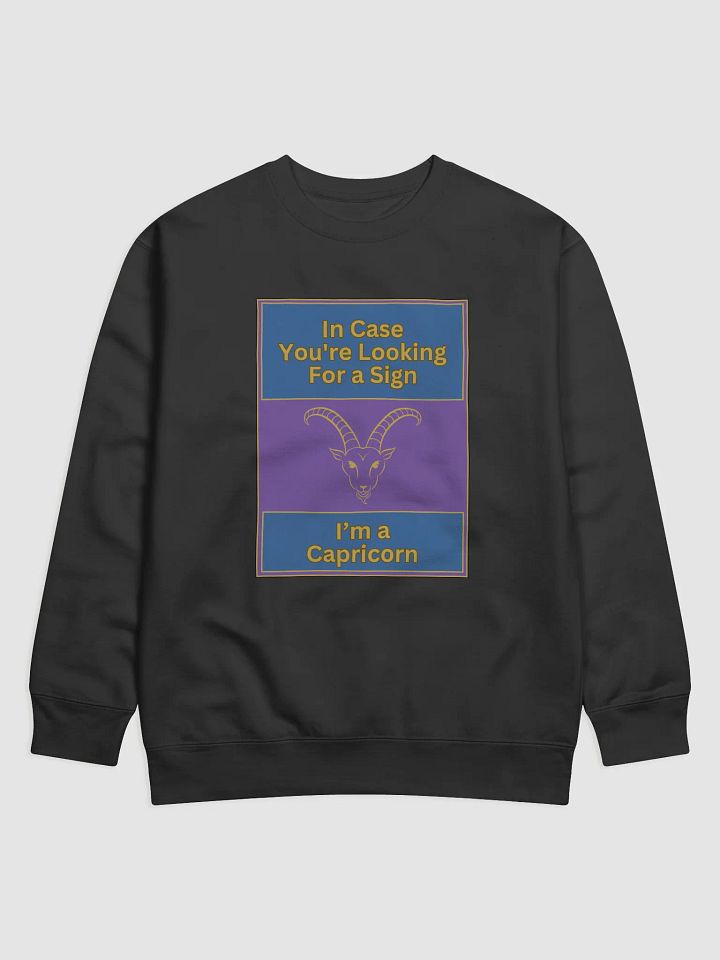 In Case You’re Looking For A Sign Capricorn Zodiac Sign Sweatshirt, Zodiac Sign vibes, Capricorn Sweatshirt, Astrological Sweatshirt product image (1)