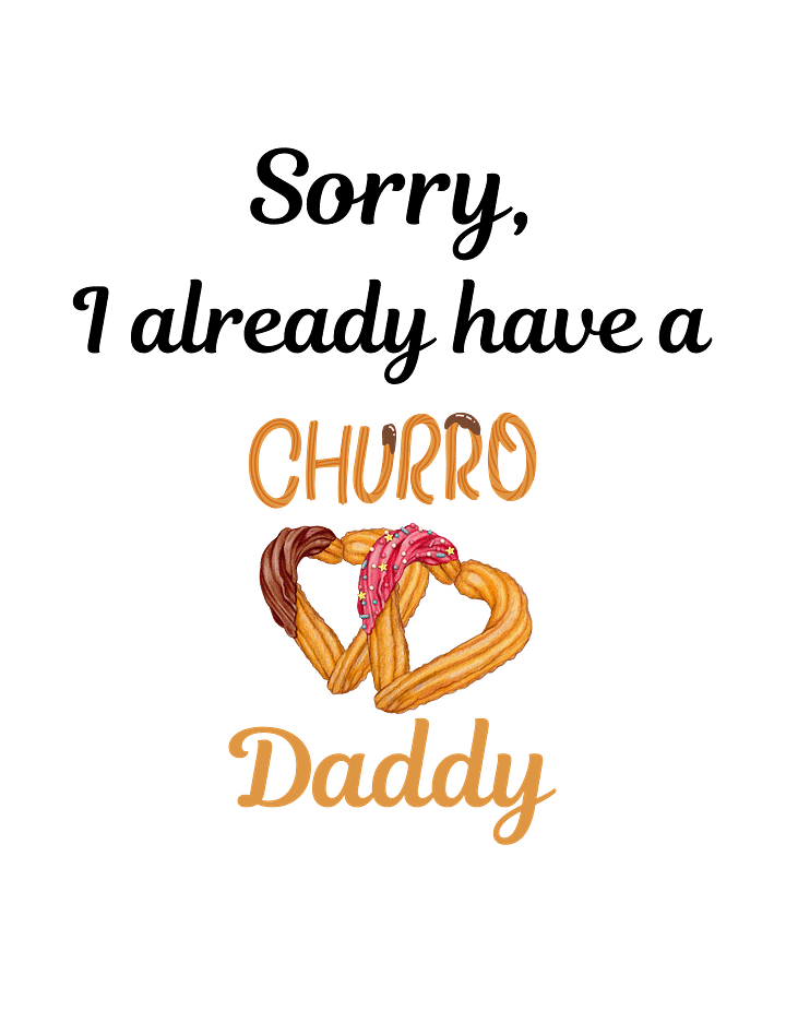 Churro Daddy Heart Women's Crop Tee product image (2)