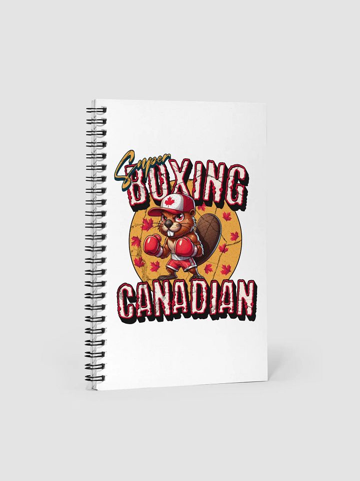 Super Boxing Canadian Beaver Spiral Notebook product image (2)