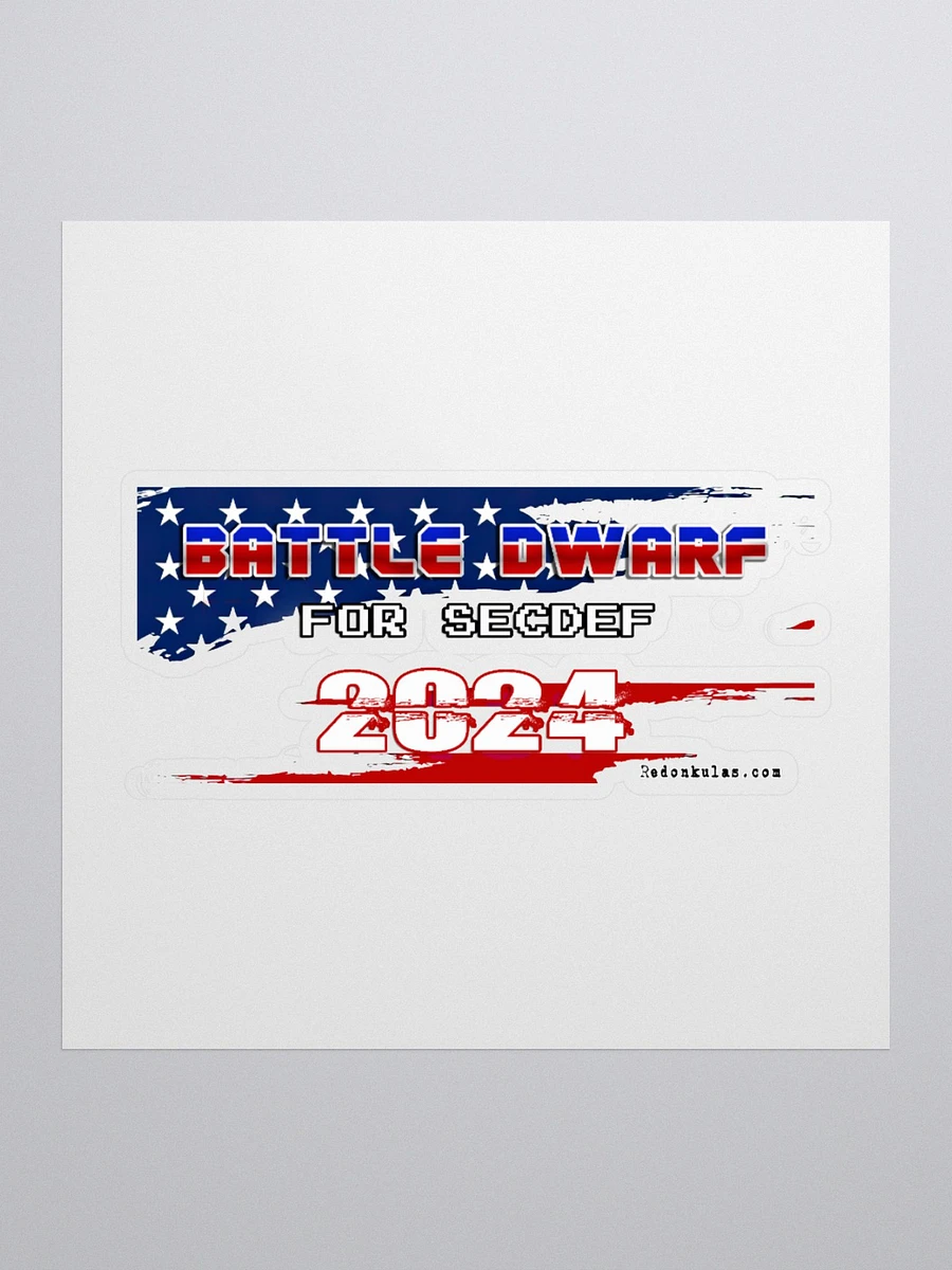 Battle Dwarf for SECDEF Parody Sticker product image (3)