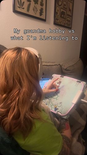 Some @silentplanetband was just what I needed as I stitch part 3 of the #treeoflifesal from @climbinggoatdesigns ✨
.
.
.
#cro...