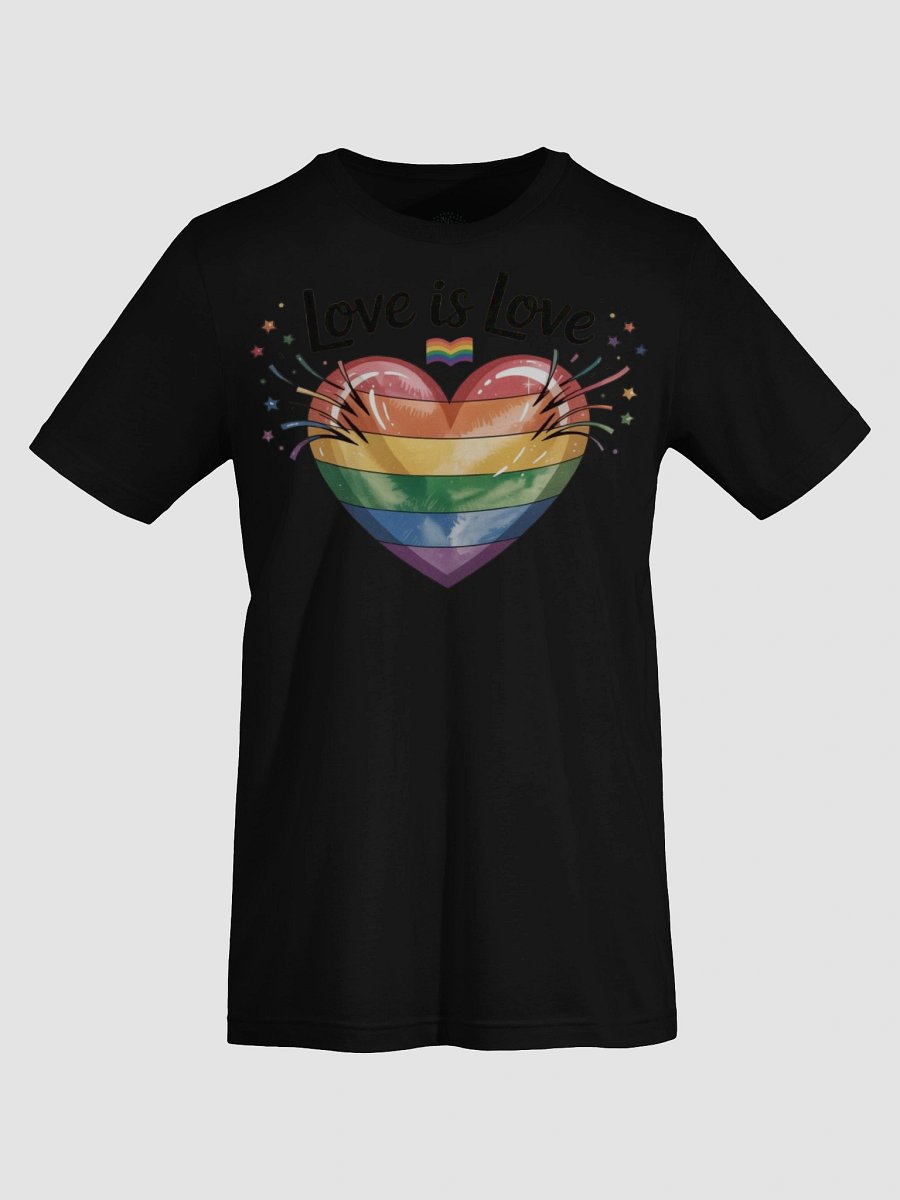 Unisex Pride T-Shirt - 'Love is Love' Rainbow Heart Design | Graphic Grove product image (7)