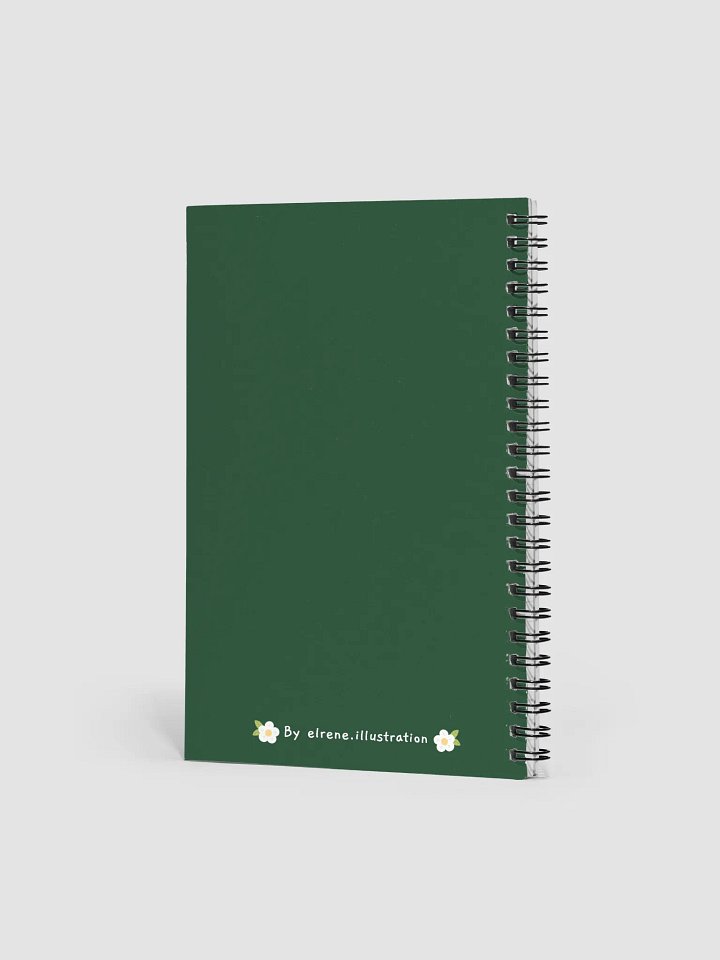Enchanting Forest Night with Mysterious Cat illustration by Elrene Spiral Notebook product image (2)