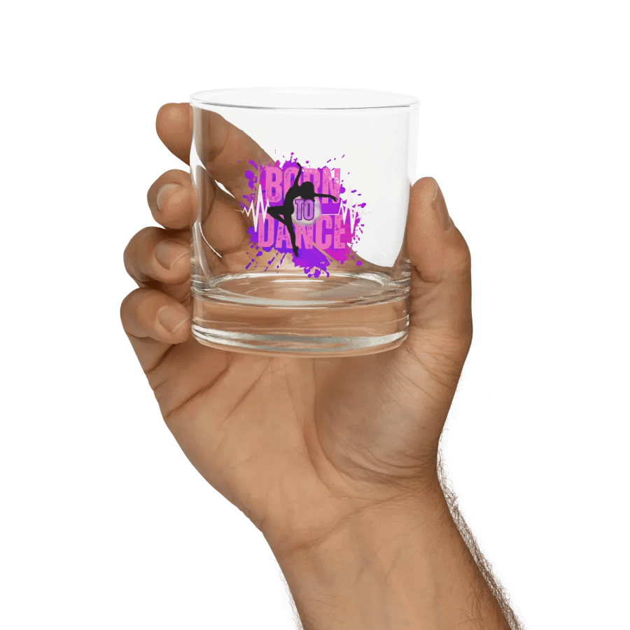 Born to Dance Her Silhouette Rocks Glass product image (9)