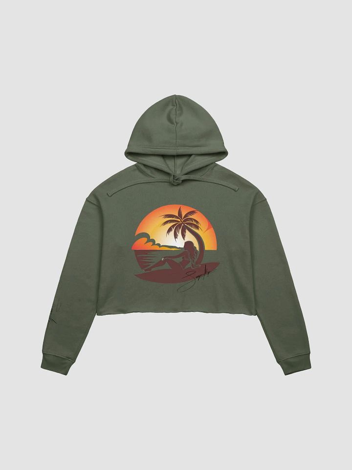 Sunset Surfer Crop Hoodie product image (1)