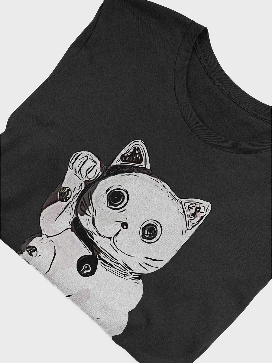 Black & White Maneki-Neko T-Shirt product image (58)