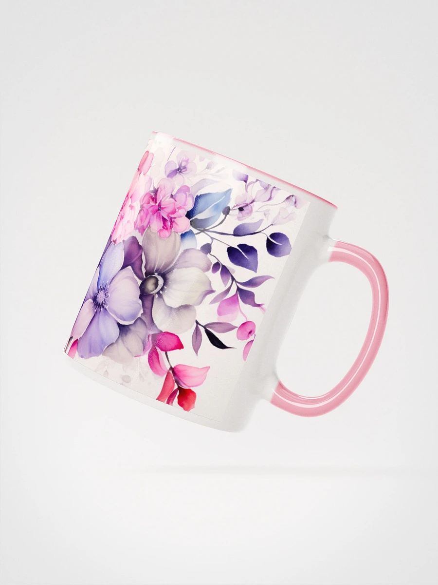 Pink and Purple Foral Mug product image (2)