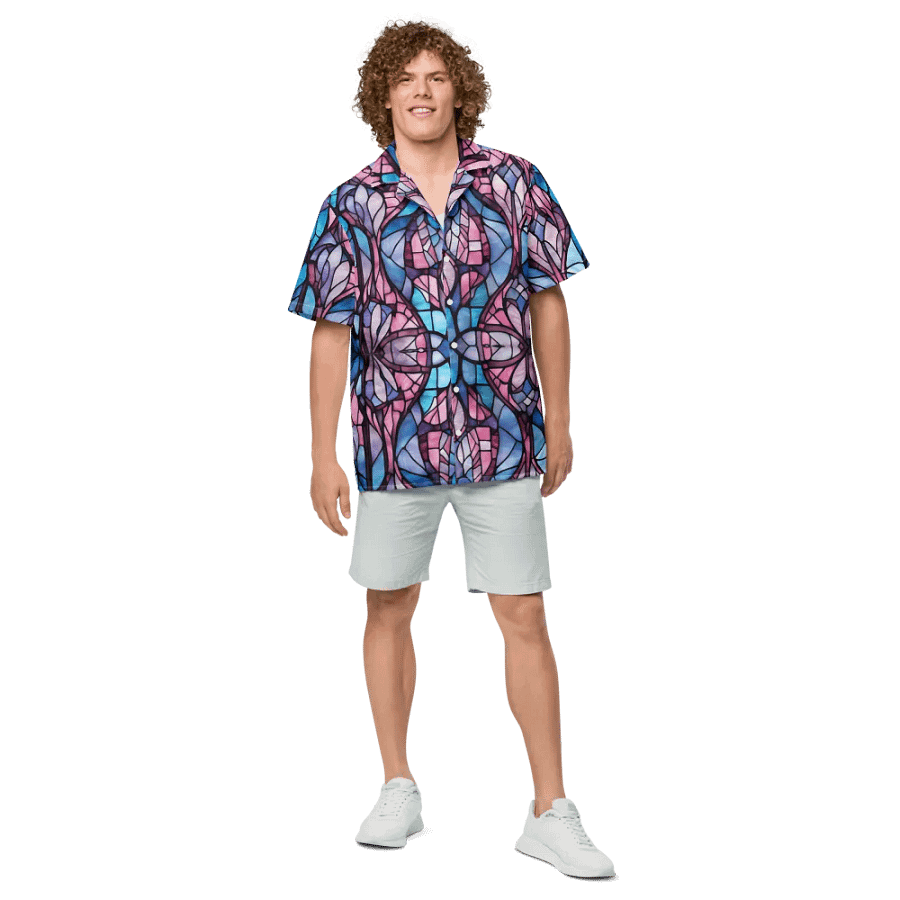 Symmetrical Serenity Hawaiian Shirt product image (4)