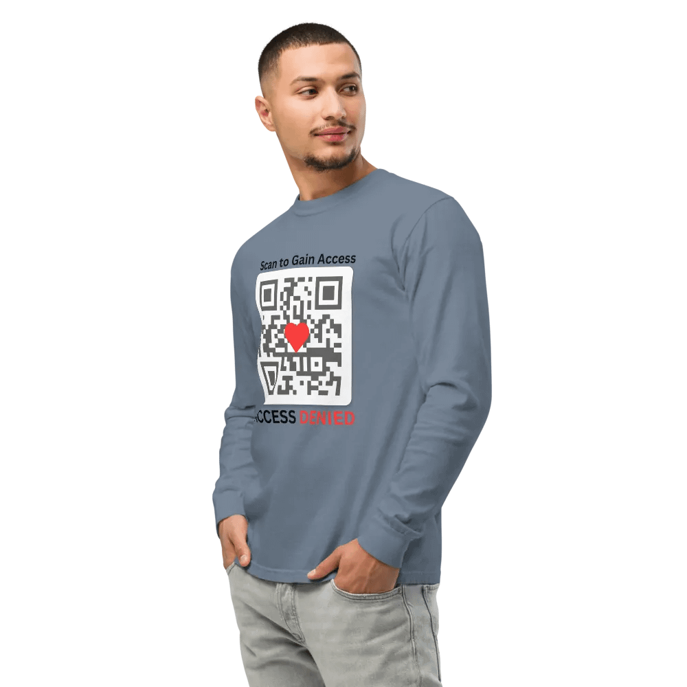 Denied Love QR Code Long Sleeve Shirt product image (3)