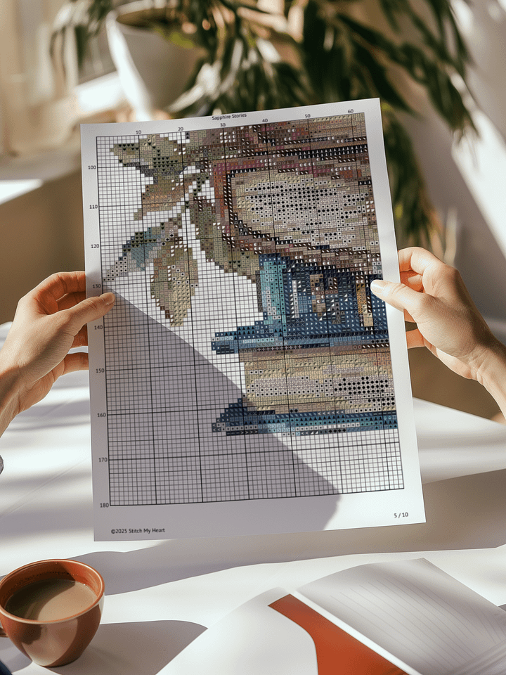 Sapphire Stories Cross Stitch Pattern product image (2)
