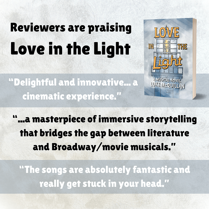 Love in the Light: A Musical Novel - Signed Paperback product image (2)