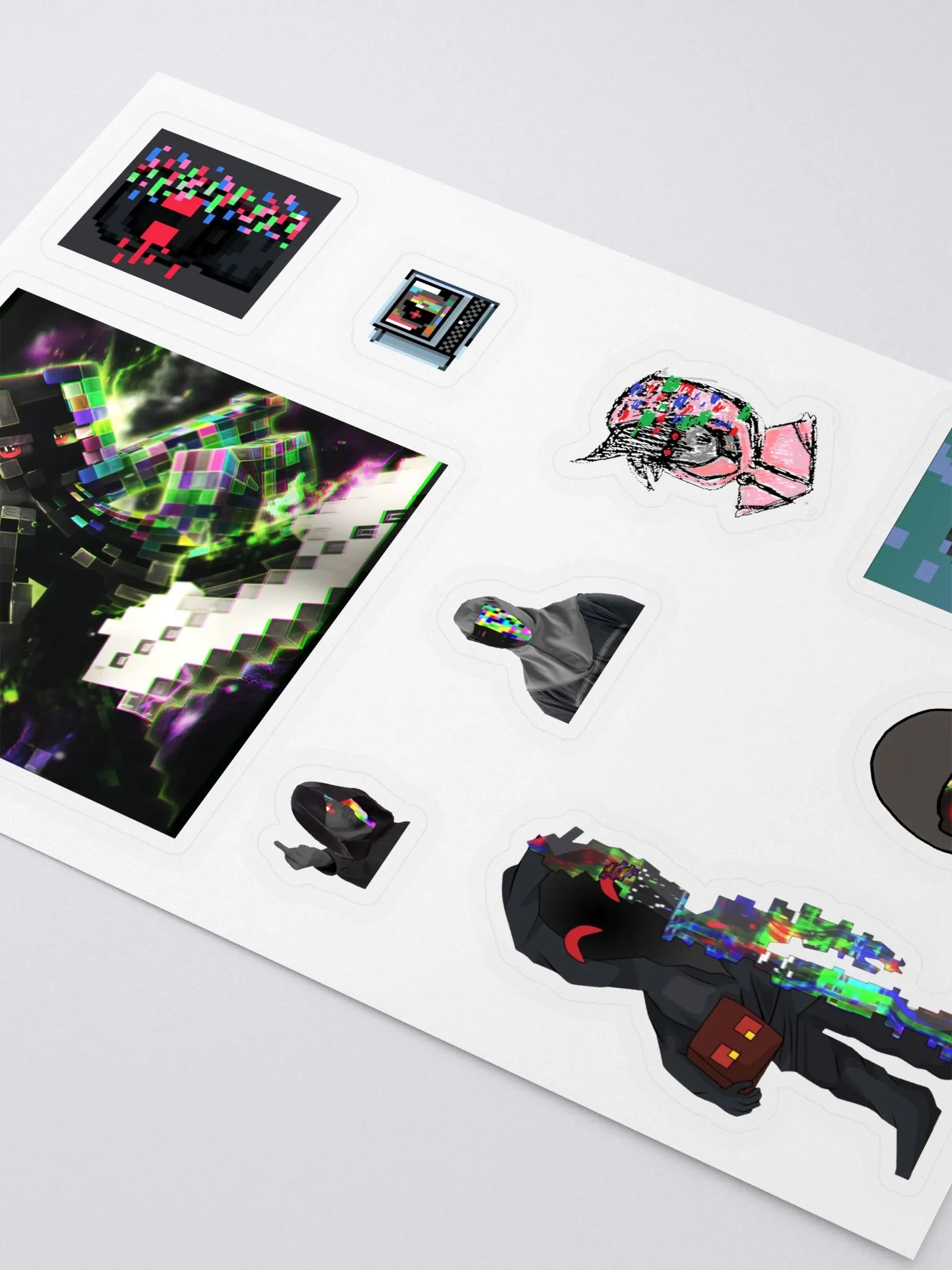 GlitchedMastery Sticker Sheet product image (3)