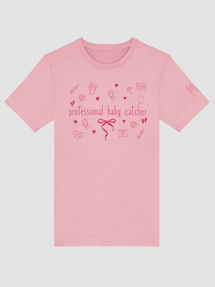 baby catcher (pink font tee) product image (1)