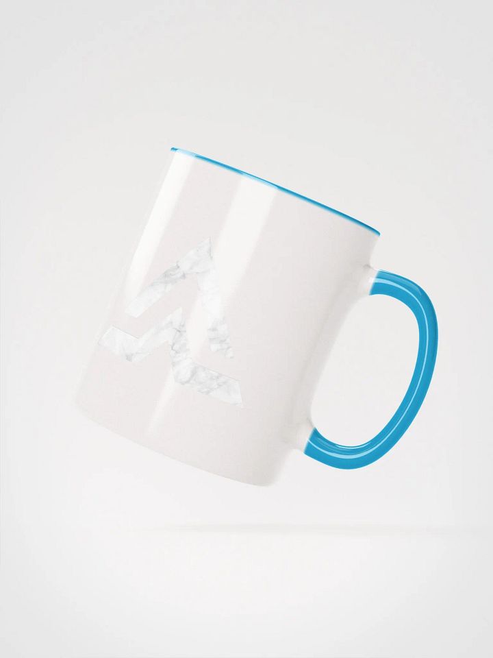 WHITE MARBLE & BLUE COFFEE CUP product image (2)