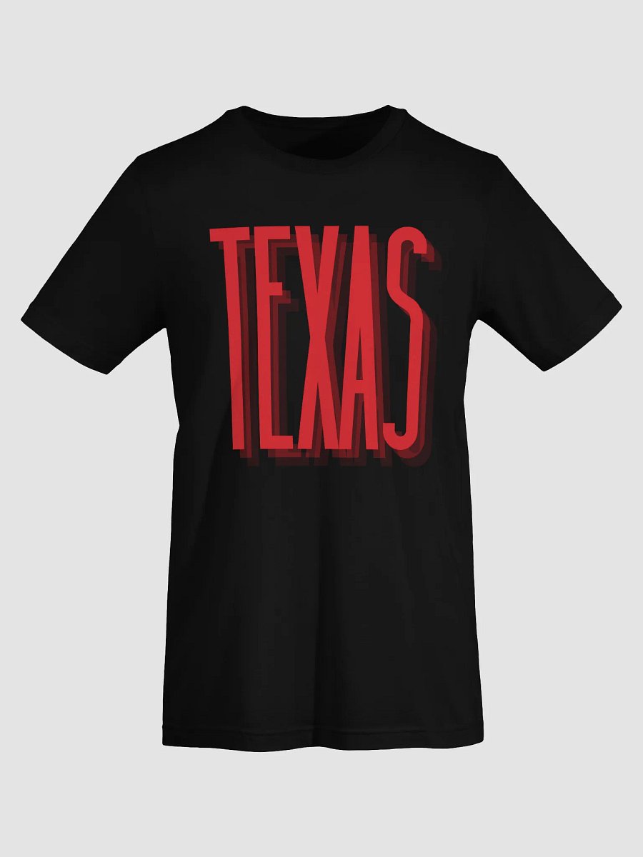 🔴 Modern Texas Typography T-Shirt | Bella+Canvas Unisex Tee | Red Sansterdam Font Design product image (43)
