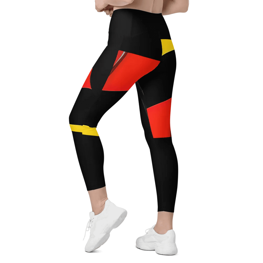 Sunset Aura Crossover Leggings with Pockets product image (11)
